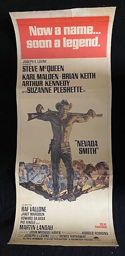 Nevada Smith Original Insert Movie Poster Steve McQueen 1966