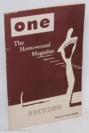 Image du vendeur pour ONE Magazine: the homosexual magazine; vol. 5, #1, January 1957; Fiction mis en vente par Bolerium Books Inc.