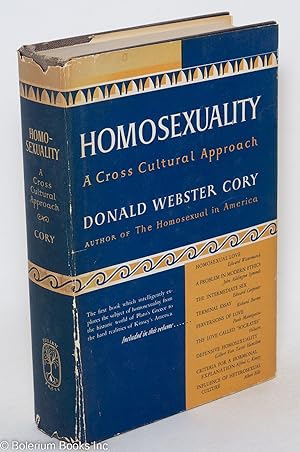 Image du vendeur pour Homosexuality; a cross cultural approach mis en vente par Bolerium Books Inc.