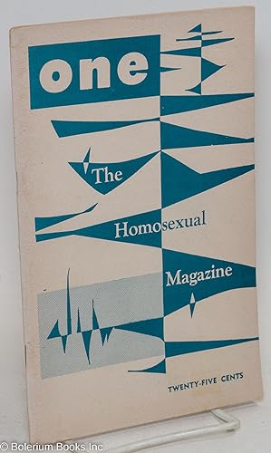 Seller image for ONE; the homosexual magazine vol. 4, #8, December 1956 for sale by Bolerium Books Inc.