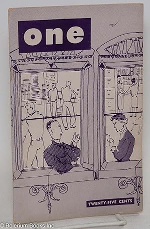 Image du vendeur pour ONE; the homosexual magazine vol. 4, #7, October-November 1956 mis en vente par Bolerium Books Inc.