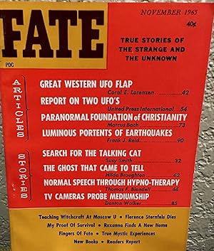 Fate Magazine: True Stories of the Strange and Unknown November 1965 Vol18 No 11 Issue188