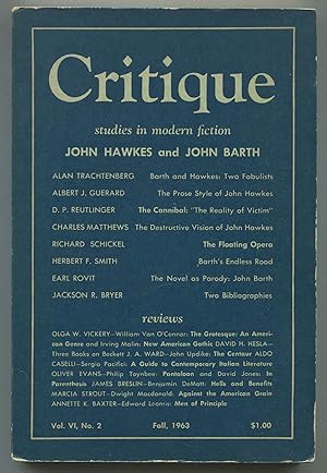 Imagen del vendedor de Critique: Studies in Modern Fiction - Volume VI, Number 2, Fall, 1963 a la venta por Between the Covers-Rare Books, Inc. ABAA