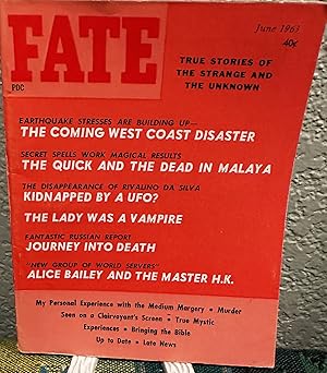 Fate Magazine: True Stories of the Strange and Unknown June 1963 Vol 16 No 6 Issue 159