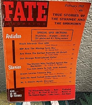 Fate Magazine: True Stories of the Strange and Unknown February 1962 Vol 15 No 2 Issue 143