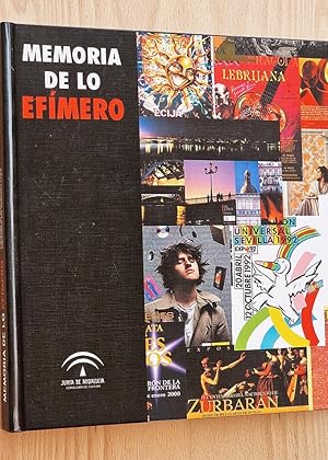 MEMORIA DE LO EFÍMERO. Catálogo de los Carteles de la Biblioteca Pública de Sevilla. (con CD)