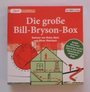 Seller image for Die groe Bill-Bryson-Box: Eine kurze Geschichte von fast allem - Eine kurze Geschichte der alltglichen Dinge [4 mp3 CDs]. for sale by KULTur-Antiquariat