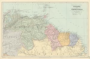 British, Dutch and French Guiana and Venezuela