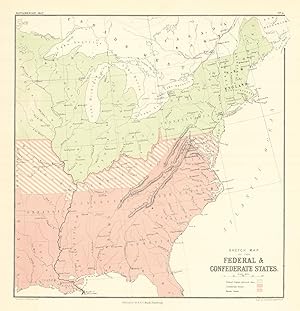 Sketch Map of the Federal & Confederate States