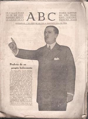 DIARIO ILUSTRADO ABC - SEVILLA 13 DE JULIO DE 1937 Nº 10.644