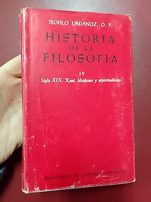 Seller image for Historia de la Filosofa IV. Siglo XIX: Kant, idealismo y espiritualismo for sale by Librera Eleutheria