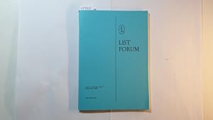 Bild des Verk�ufers f�r List Forum, Band 14 (1987/88), Heft 6 : Konzentration und Leistungsf�higkeit zum Verkauf von Gebrauchtb�cherlogistik  H.J. Lauterbach