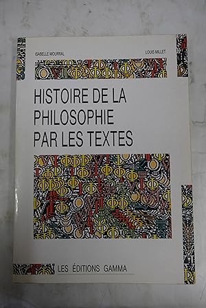 Bild des Verkufers fr Histoire de la philosophie par les textes zum Verkauf von Librairie du Levant