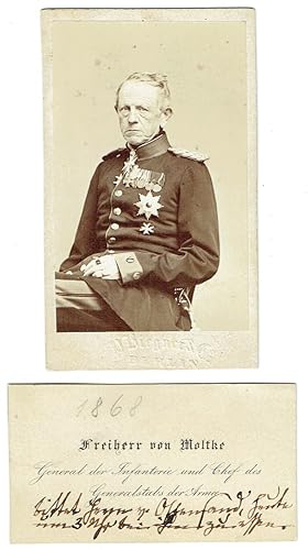 Bild des Verkufers fr Visitenkarte mit eigenh. Zusatz (2 Zeilen) und einer carte-de-visite. zum Verkauf von Kotte Autographs GmbH