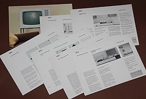 7 Prospekte Braun Geräte - Je 1 Seite Produktdaten und rückseitig vollformatige Abbildung ( meist...