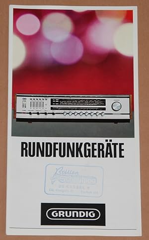 Grundig - Rundfunkgeräte - Prospekt