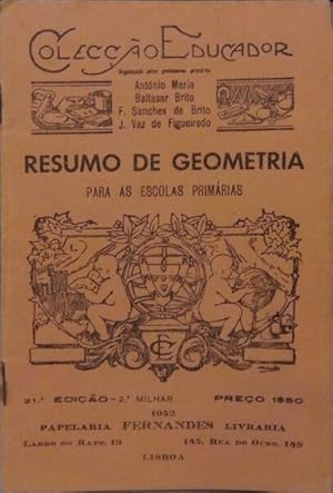 RESUMO DE GEOMETRIA PARA AS ESCOLAS PRIMÁRIAS.