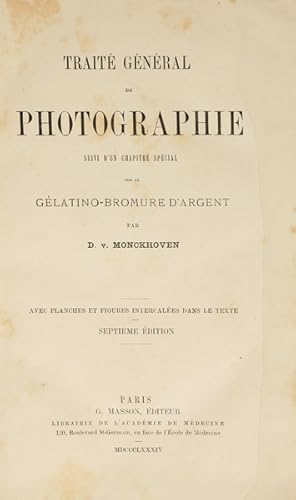TRAITÉ GÉNÉRAL DE PHOTOGRAPHIE.