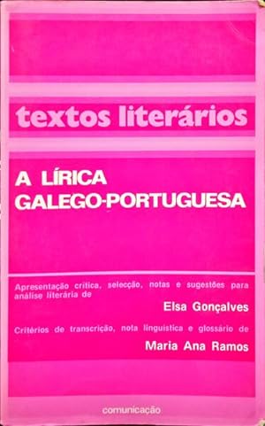 LÍRICA (A) GALEGO-PORTUGUESA.