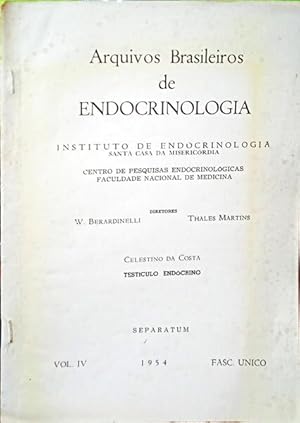 Image du vendeur pour TESTCULO ENDCRINO. mis en vente par Livraria Castro e Silva