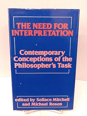 Immagine del venditore per Need for Interpretation: Contemporary Conceptions of the Philosopher's Task venduto da Chamblin Bookmine