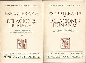 Imagen del vendedor de Psicoterapia y relaciones humanas. (2 vol.). a la venta por Librera El Crabo