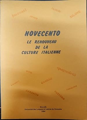 Novecento, Le renouveau de la culture italienne