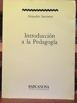 INTRODUCCION A LA PEDAGOGIA