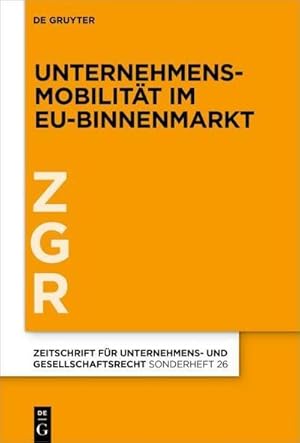 Image du vendeur pour Unternehmensmobilitt im EU-Binnenmarkt mis en vente par Rheinberg-Buch Andreas Meier eK