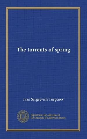 Imagen del vendedor de The Torrents of Spring : A Romantic Novel in Honor of the Passing of a Great Race [Soft Cover ] a la venta por booksXpress