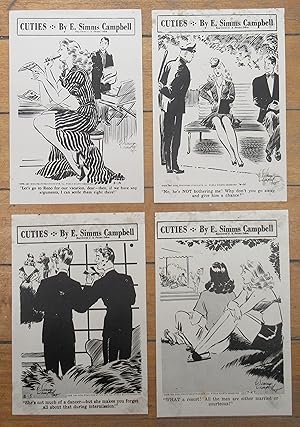 Seller image for Four "Cuties" cartoons for sale by Attic Books (ABAC, ILAB)