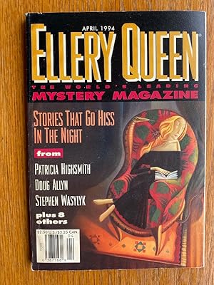 Image du vendeur pour Ellery Queen Mystery Magazine April 1994 mis en vente par Scene of the Crime, ABAC, IOBA