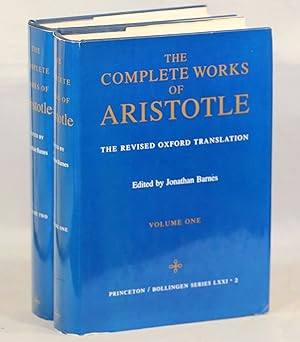 Bild des Verkufers fr The Complete Works of Aristotle; The Revised Oxford Translation zum Verkauf von Evening Star Books, ABAA/ILAB