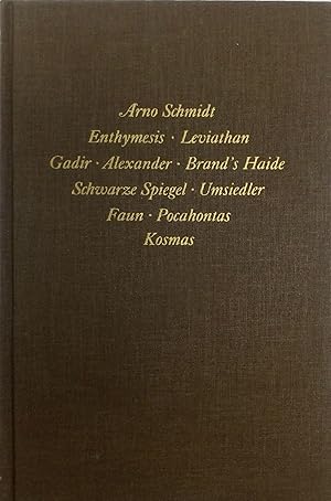 Werke, Bargfelder Ausgabe, Werkgr.1, 4 Bde. Ln, Bd.1, Enthymesis, Leviathan, Gadir, Alexander, Br...