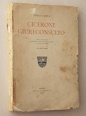 CICERONE GIURECONSULTO. Volume primo