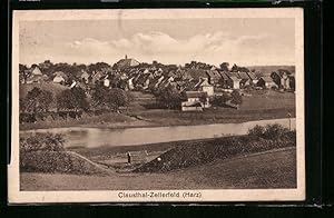 Bild des Verkufers fr Ansichtskarte Clausthal-Zellerfeld / Harz, Gesamtansicht zum Verkauf von Bartko-Reher