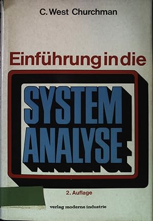 Bild des Verkufers fr Einfhrung in die Systemanalyse. zum Verkauf von books4less (Versandantiquariat Petra Gros GmbH & Co. KG)