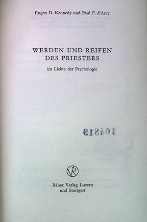 Seller image for Werden und Reifen des Priesters: im Lichte der Psychologie. for sale by books4less (Versandantiquariat Petra Gros GmbH & Co. KG)