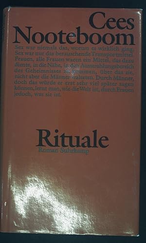 Bild des Verkufers fr Rituale : Roman. zum Verkauf von books4less (Versandantiquariat Petra Gros GmbH & Co. KG)