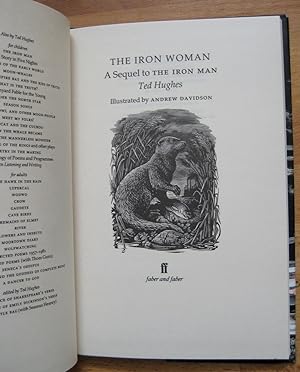 Imagen del vendedor de The Iron Woman: [a story,] a sequel to The Iron Man. Illustrated by Andrew Davidson - from the author's own retained stock a la venta por James Fergusson Books & Manuscripts
