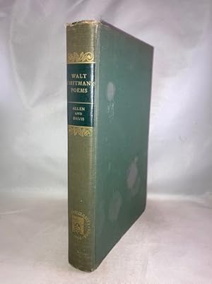 Bild des Verkufers fr Walt Whitman's Poems - Selections with Critical Aids zum Verkauf von Great Expectations Rare Books