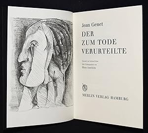 Der zum Tode verurteilte. Deutsch von Gerhard Edler. Mit 5 Lithographien von Hans Anschütz.