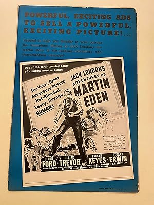 Imagen del vendedor de Martin Eden Pressbook 1936 Glenn Ford, Claire Trevor, Scarece! a la venta por AcornBooksNH