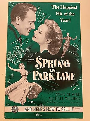 Bild des Verkufers fr Spring in Park Lane Pressbook 1948 Anna Neagle, Michael Wilding zum Verkauf von AcornBooksNH