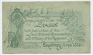 Dufferin Rifles Christmas card, 1883