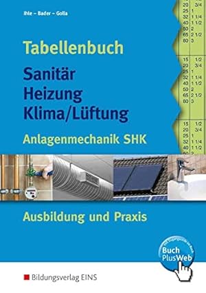 Immagine del venditore per Tabellenbuch Sanitr Heizung Klima/Lftung: Anlagentechnik SHK Ausbildung und Praxis Tabellenbuch venduto da WeBuyBooks