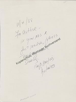 Immagine del venditore per Original Autogramm Mortimer Levitt /// Autograph signiert signed signee venduto da Antiquariat im Kaiserviertel | Wimbauer Buchversand