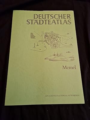 Image du vendeur pour Deutscher Stdteatlas: Lieferung II (1979), Nr. 10: Memel (in einer Flgelmappe). mis en vente par Versandantiquariat Waffel-Schrder