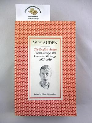 Bild des Verkufers fr The English Auden: Poems, Essays, and Dramatic Writings, 1927-1939. Edited by Edward Mendelson. zum Verkauf von Chiemgauer Internet Antiquariat GbR