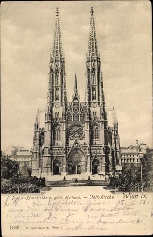 Ansichtskarte / Postkarte Wien 9 Alsergrund Österreich, Probst-Pfarrkirche z. göttl. Heiland, Vot...